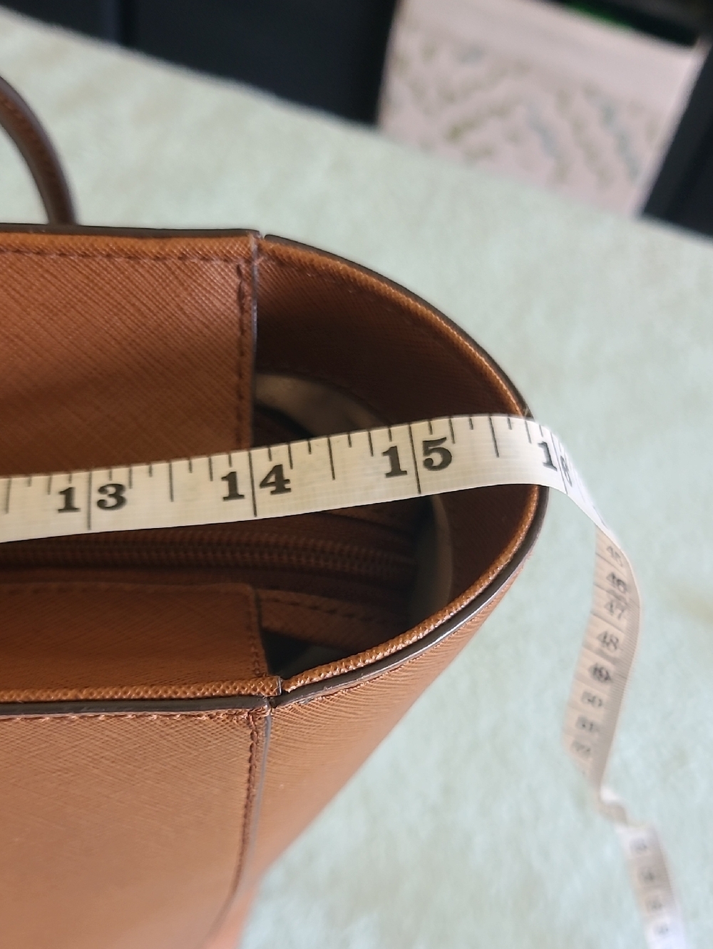 Michael Kors Brown Saffiano Leather Tote - Picture 10 of 15